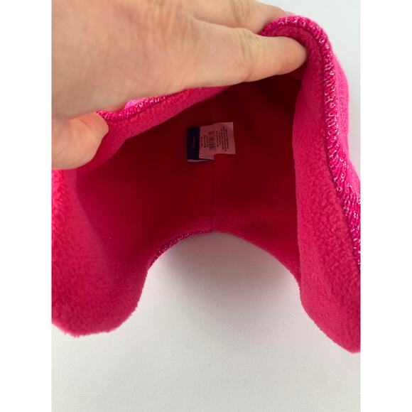 Descendants 3 Pink Beanie With Pom Pom And Navy Scarf. Girls One Size - Picture 5 of 9